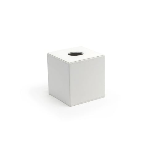 Tapa de caja de pañuelos London, blanca